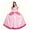 Pink, variant on Princess Peach Costume Women Pink Long Ball Gown with Crown Gloves Halloween Cosplay Dress