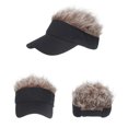 thumbnail image 4 of Wig Baseball Cap Funny Wig SunVisor Hat Short Fake Hair, 4 of 8