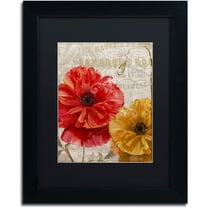 Trademark Fine Art "March" Canvas Art by Color Bakery Black Matte, Black Frame