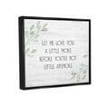 thumbnail image 3 of Stupell Industries Let Me Love You Sweet Nursery Botanical Phrase Graphic Art Jet Black Floating Framed Canvas Print Wall Art, Design by Daphne Polselli, 3 of 5