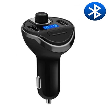 2 USB Port Wireless Bluetooth FM Transmitter MP3 Player Car Kit Charger (Best Bluetooth Fm Transmitter Car Kit)