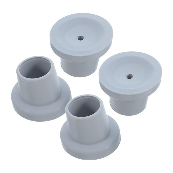 4 almohadillas de goma para pies de silla de ducha, antideslizantes, de repuesto, con tapones de goma en ángulo para mayor estabilidad, diámetro del orificio de 28,5 mm.