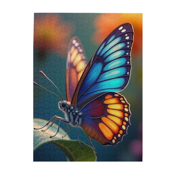 500 Piece Vibrant Butterfly Jigsaw Puzzle For Adults Challenging And Relaxing Adult Puzzle Unique Artwork Great Gift Idea HighQuality Pieces