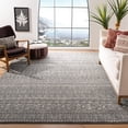 thumbnail image 2 of SAFAVIEH Tulum Collection 5'3" x 7'6" Dark Grey/Ivory TUL263F Moroccan Boho Distressed Non-Shedding Living Room Bedroom Dining Home Office Area Rug, 2 of 2