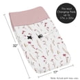 thumbnail image 5 of Sweet Jojo Designs Watercolor Floral Garden Pink Girl Changing Pad Cover, 5 of 6