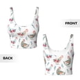 thumbnail image 5 of Lsque Funny Chicken Printed Women'S Sports Bra, Compression, Moisture Wicking, High-Impact Sports Bra For Women,Supportive sports bra-Medium, 5 of 9