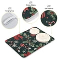 thumbnail image 3 of Yayeee Dish Drying Mat for Kitchen Counter 16"x18" Microfiber Absorbent Pad, Green Christmas, 3 of 7