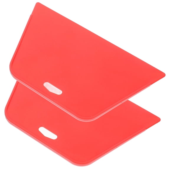 LEORX 2Pcs Red Flexible Wallpaper Smoothing Tool for Bubble Free Finish