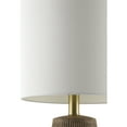 thumbnail image 2 of Livabliss Leipzig Rustic Accent Table Lamp, 20-inch, Brown with White Shade, 2 of 5