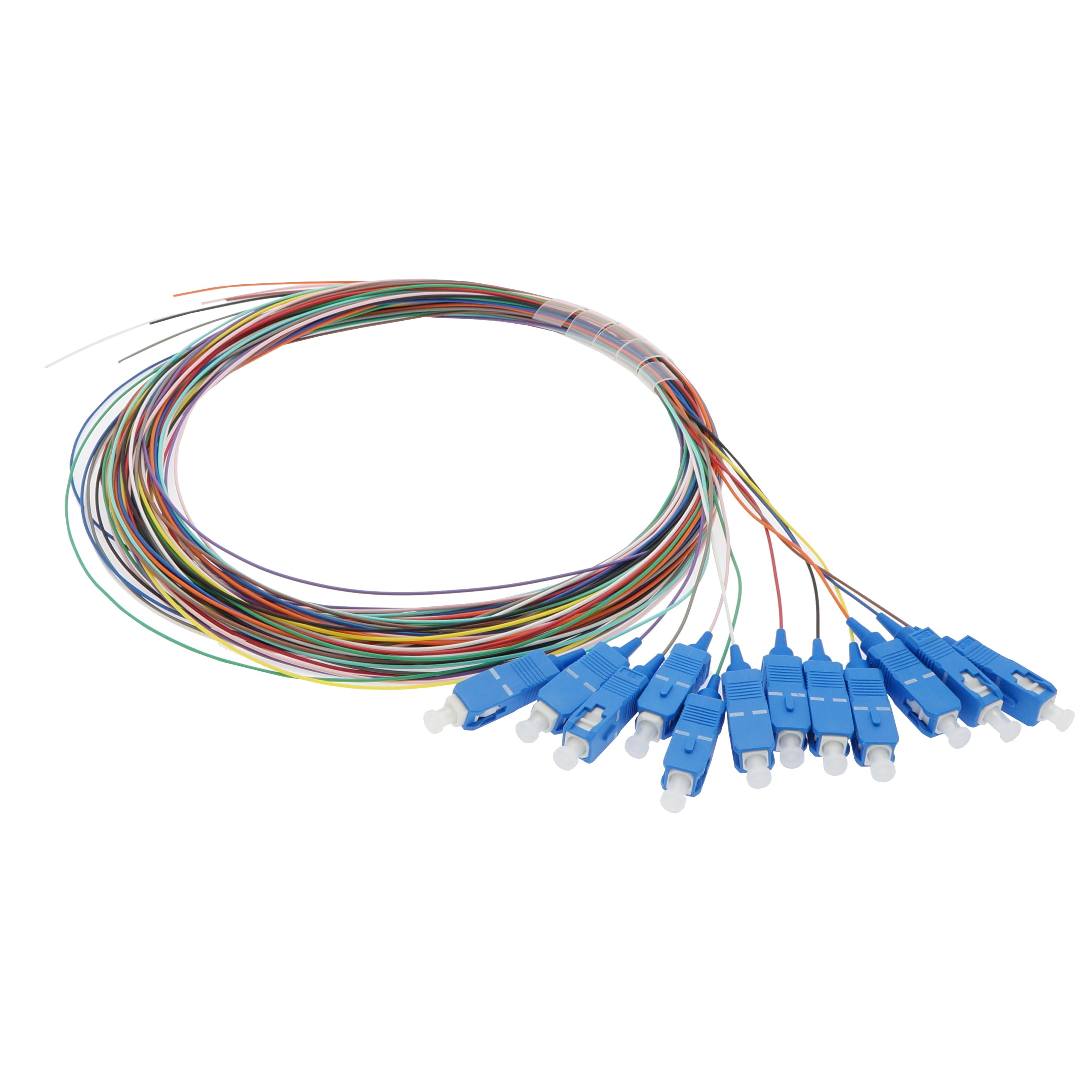 ACCL 12-Pack 3m SC/UPC Singlemode Multicolor Pigtail, 1 Pack - Walmart.com