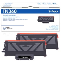TN360 2-Pack High Yield Toner Cartridge Compatible for Brother TN360 TN-360 TN330 TN-330 to use with HL-2140 HL-2170W MFC-7840W MFC-7340 MFC-7440N MFC-7345N DCP-7030 DCP-7040 Printer Ink