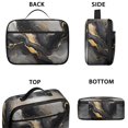 thumbnail image 3 of Grey and Gold Marble Pattern Insulated Lunch Bag Teens,Bento School Lunch Bag for Teens for Work,Picnic or Travel 10.6x7.7x4.3 Inches,12 Can Capacity, 3 of 6