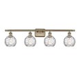 thumbnail image 5 of Innovations Lighting  Athens Water Glass - 4 Light 36" Bath Vanity Light - 6"Shade Antique Copper Finish/Clear Water Glass, 5 of 5