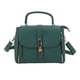 thumbnail image 1 of Bolso de mano tipo mensajero de PU, elegante bolso de hombro vintage para mujer con múltiples bolsillos, correa ajustable, color verde, talla única, 1 of 15