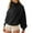 Black, variant on Women’s Half Zip Hoodies Casual Long Sleeve Front Pocket Sweatshirts Pullover Tops Fall Outfit