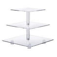 thumbnail image 1 of MKHSQHDG Today's Deals Acrylic Cake Stand Display Rack Tiered Dessert Server for Pastries and Kitchen Counter Organizer, 1 of 5