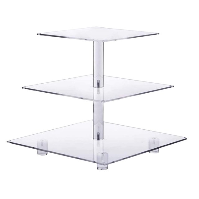 MKHSQHDG Today's Deals Acrylic Cake Stand Display Rack Tiered Dessert Server for Pastries and Kitchen Counter Organizer