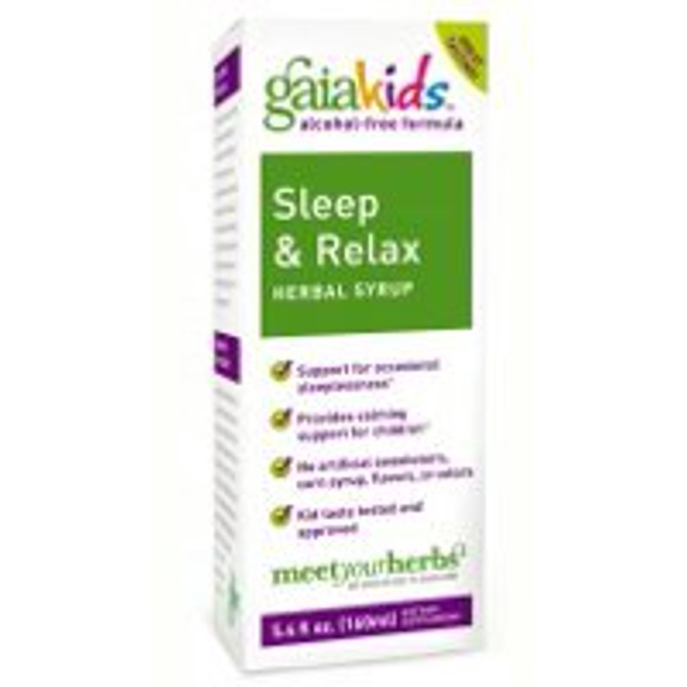 Sleep & Relax Herbal Syrup for Kids Gaia Herbs 5.4 oz Liquid Walmart