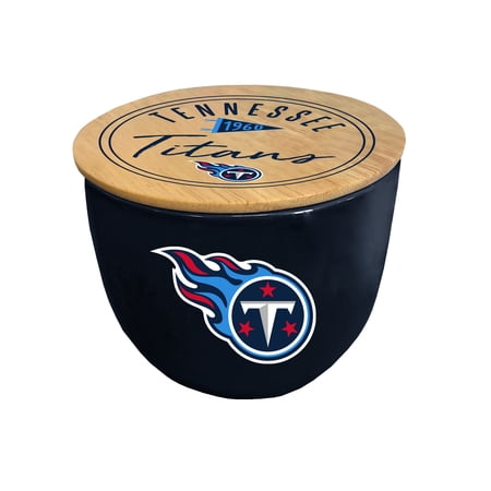 Pegasus Tennessee Titans 16oz. Script Circle Wood Top Ceramic Candle Pegasus Tennessee Titans 16oz. Script Circle Wood Top Ceramic Candle