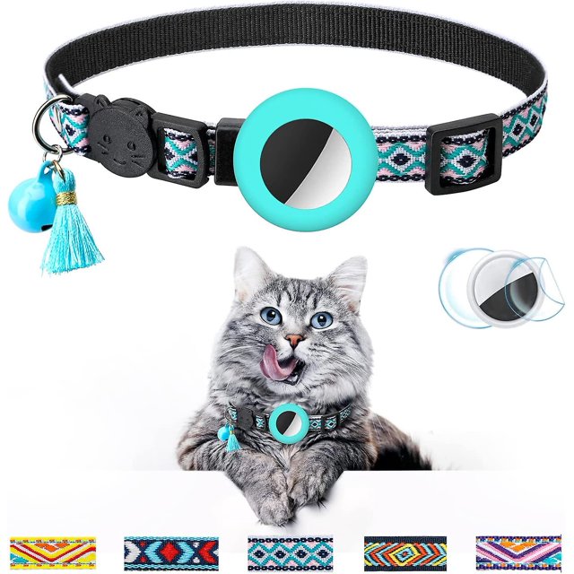 30*30cm style3 Collar de gato de seguridad de silicona con gatito separable ajustable con campana