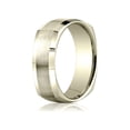 thumbnail image 2 of Benchmark� 7mm Comfort-fit Satin-finished Four-sided Carved Design Wedding Band Ring, 2 of 9