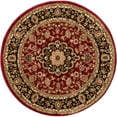 thumbnail image 1 of Well Woven Barclay Medallion Kashan Red Traditional Area Rug 5'3" Round, 1 of 1
