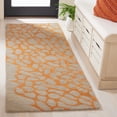 thumbnail image 2 of SAFAVIEH Blossom Clarence Abstract Runner Rug, Grey/Orange, 2'3" x 6', 2 of 8