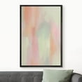 thumbnail image 3 of IDEA4WALL Framed Canvas Print Pink Green Pastel Paint Stroke Collage Geometric Abstract Wall Art Modern Artwork Decor Minimalism Relax/Zen for Living Room, Bedroom - Black 16"x24", 3 of 5