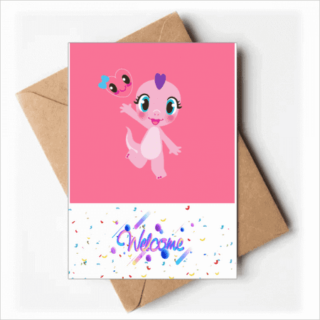 Dinosaur Kingdom Love You Welcome Back Greeting Cards Envelopes Blank