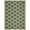 Dark Green/Beige, variant on SAFAVIEH Courtyard Estelle Geometric Indoor/Outdoor Area Rug, Black/Beige, 8' x 10'