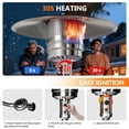 thumbnail image 6 of Seizeen Portable Patio Heaters, 50,000 BTU Outdoor Heaters with Stainless Steel Burner, Propane Heater with Wheels and Fast Ignition System, for Poolside Porch Garden Deck Use, 6 of 11