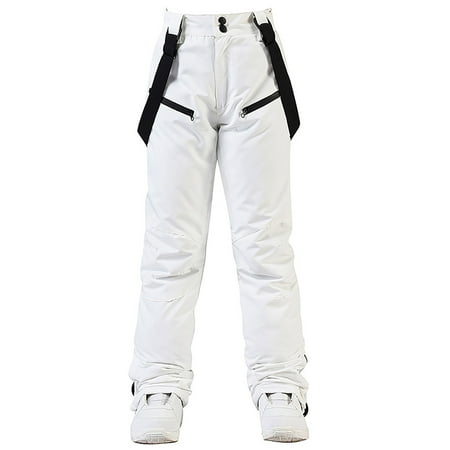 Hvyesh Ski Pants Women Snow Snowboard Pants Waterproof Insulated Baggy Windproof Hiking Winter Warm for Men Women