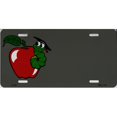 thumbnail image 1 of Apple With Bookworm Teacher Metal License Plate, 1 of 2