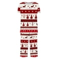thumbnail image 6 of Ruimatai Women's Christmas Pajama Set Casual Short Sleeve Top & Cropped Pants Soft Sleepwear Loungewear Two Piece Outfit with Pockets, 6 of 6