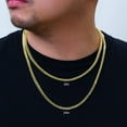 thumbnail image 2 of Nuragold 14k Real Yellow Gold Franco Square 5mm Box Chain Wheat Chain Necklace (18"-30") Italian Jewelry for Men, 2 of 8
