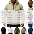 thumbnail image 4 of BVOFAR Mens Hooded Sweatshirt Winter Fleece Full Zip Jackets Quarter Zip Pullover Long Sleeve Outerwear with Multi Pockets Khaki M, 4 of 7