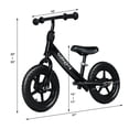 thumbnail image 2 of Gymax 12'' Balance Bike Kids No-Pedal Learn To Ride Pre Bike w/ Adjustable Seat Black, 2 of 10
