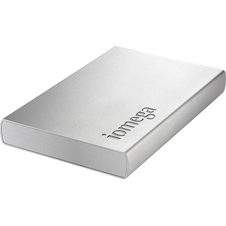 Iomega Helium Port 500GB USB 2.0 Portable Hard Drive, Silver
