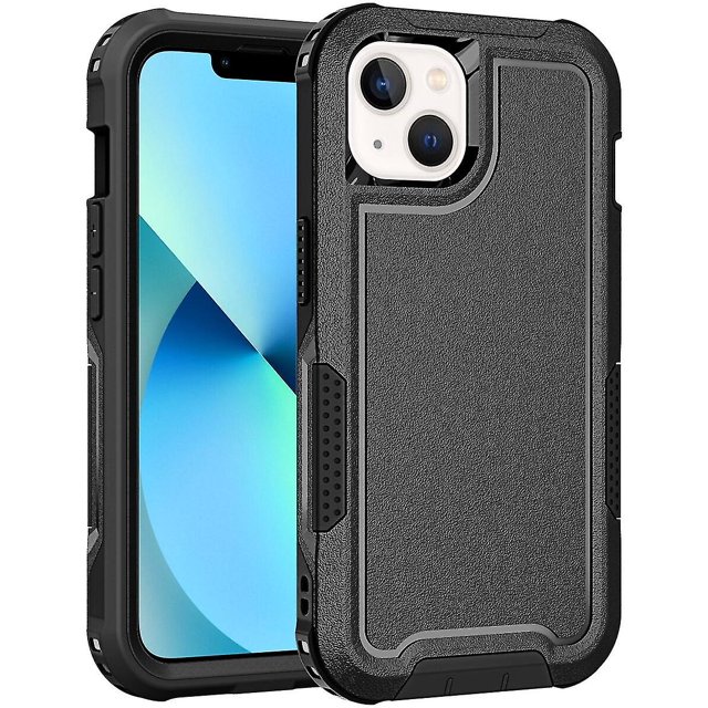 Estuche de carga inalámbrica para iPhone 14 Plus, protección para cámara, protección en las cuatro esquinas y protección para botones.
