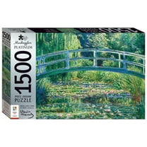 Mindbogglers Platinum 1500-Piece Jigsaw Puzzle: Bridge Over a Pond of Water Lilies by Monet - Jigsaws for Adults - Deluxe Jigsaw Puzzles - 33x26in