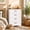 White&Brown Tabletop-4 Drawers, variant on 4 Drawer Dresser for Bedroom, Engineered Wooden Chest of Drawers with Sleek Metal Handles for Living Room - White