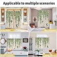 thumbnail image 5 of Spring Botanical Kitchen Curtains Window Panels, Watercolor Leaves Flowers Birds Beige Insulated Window Treatment Curtain, Grommet Curtains for Bedroom/Living Room/Bathroom, 2 Piece 52"Wx84"L, 5 of 8