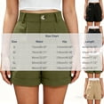 thumbnail image 4 of Women's Plus Size Lightweight Casual Shorts, Elastic Waist Drawstring Side Pockets, Summer Pull‑on Shorts for Outdoor Daily Casual | TruHer,Khaki XL, 4 of 8