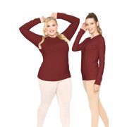 Stretch Is Comfort Womens Oh so Soft Long Sleeve Top | Adult Small- 3x