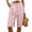 Pinks, variant on Womens Palazzo Striped Capri Pants, Linen Casual Cute Loose Fit Knee Length Pants, Cuffed Hem High Waisted Crop Trousers with Pockets