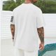 thumbnail image 4 of Tops para hombre, blusas y camisas de cuello redondo y manga corta para hombre, blusas casuales de cuello redondo con estampado de moda para hombre, blusas de cuello redondo y manga corta, camisas par, 4 of 5
