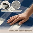 thumbnail image 6 of ODIKA 6'x9' Washable Area Rug Non-Slip, Chair-Friendly, Plaid Front Block Layout Featuring Symmetrical Field Layering for Dining Room, Under Table, Office Décor, 6 of 7