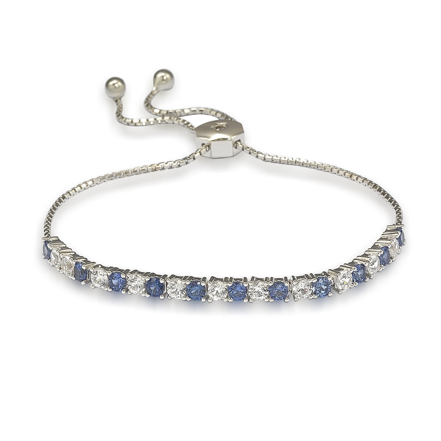 Suzy Levian - Suzy Levian Sterling Silver Sapphire and Diamond Accent ...