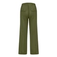 thumbnail image 6 of Men's Fashion Solid Color Slim Loose Casual Pants, Waist with Pockets Trousers for Streetwear and Daily Outings,Army Green,L, 6 of 7
