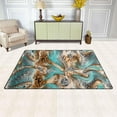 thumbnail image 3 of Fancy Leopard Aqua Area Rugs Colorful Large Non-Slip Floor Mat Decorative Carpets Doormat for Kitchen Living Dining Dorm Playing Room Bedroom 31 x 20inch, 3 of 7